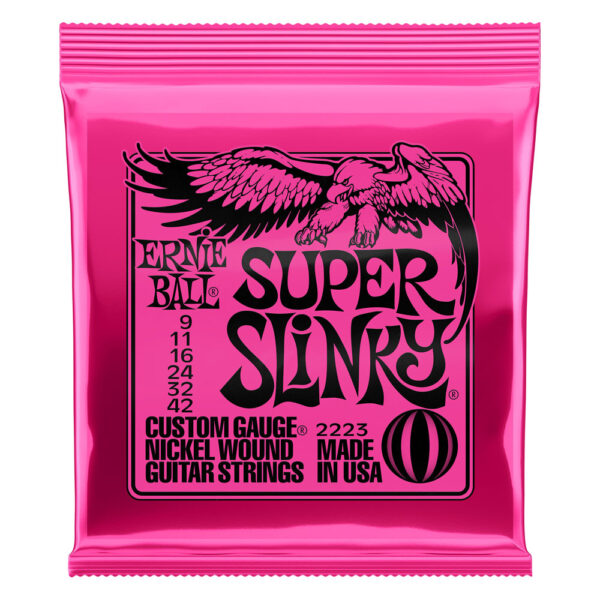 Ernie Ball Regular Slinky Nickel Wound Electric Guitar Strings – 9-42 Gauge