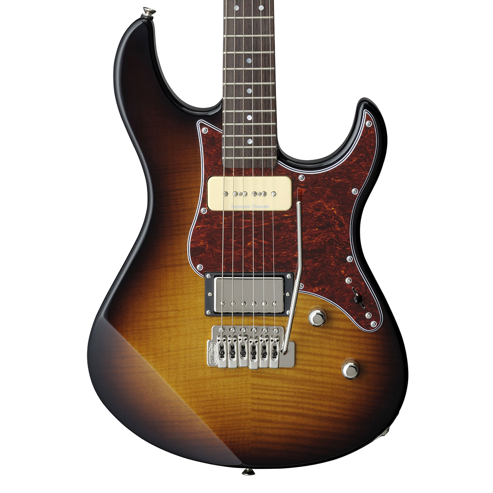 Yamaha PAC611VFM Electric Guitar - Tobacco Brown Sunburst - Stage