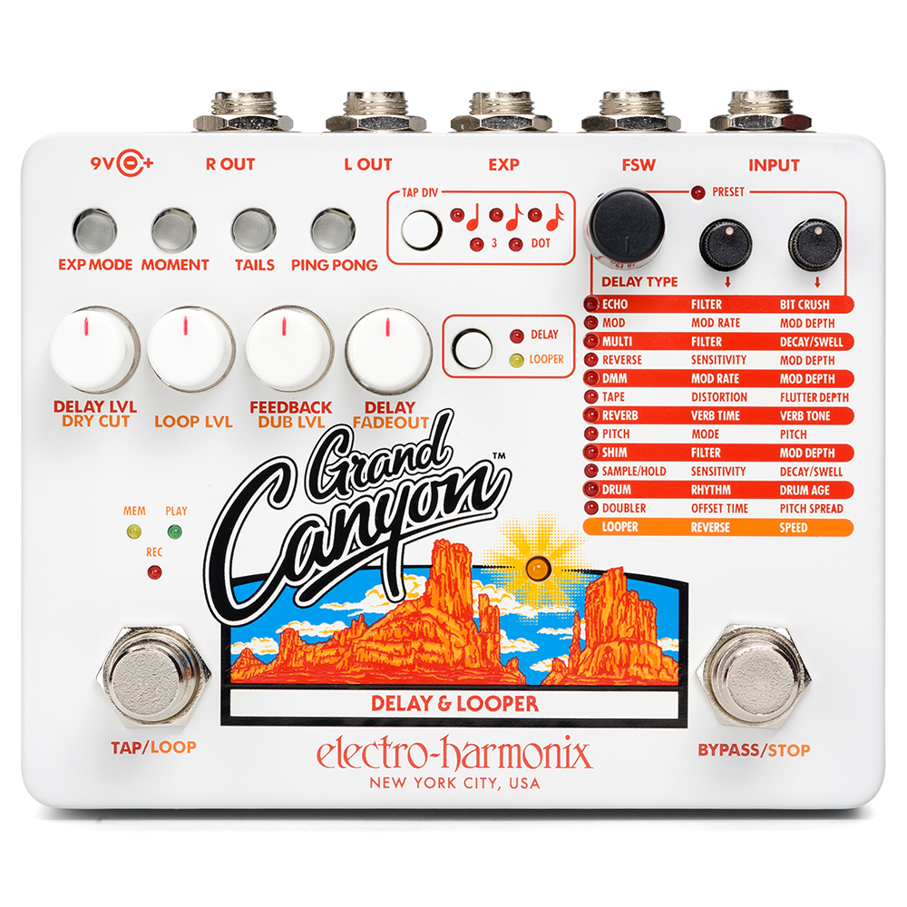 Electro-Harmonix Grand Canyon Delay and Looper Pedal - Stage 1 Music