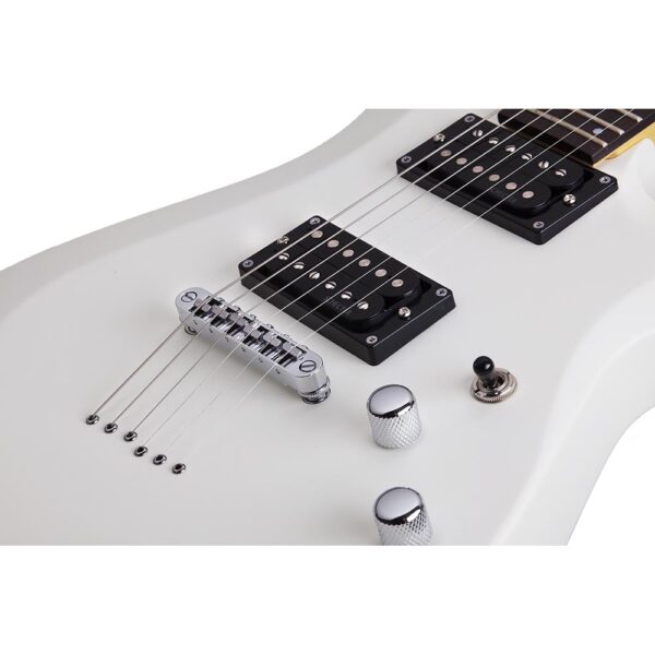 Schecter C-6 Deluxe Electric Guitar Satin White