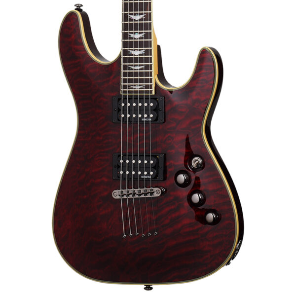 Schecter Omen Extreme 6 Electric Guitar - Black Cherry body