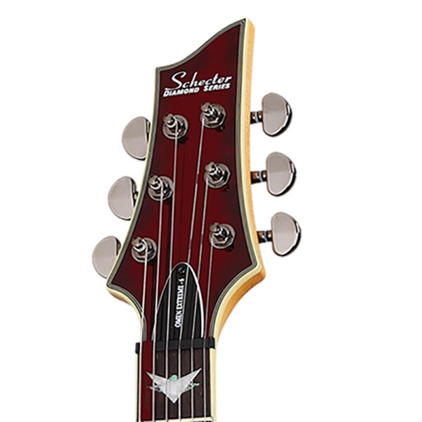 Schecter Omen Extreme 6 Electric Guitar - Black Cherry headstock